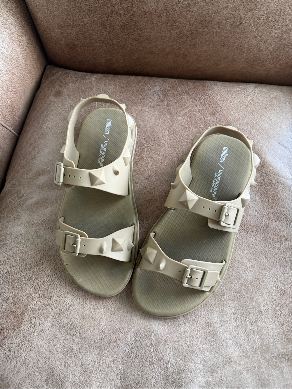 Melissa Women’s Beige Studded Sport Sandals